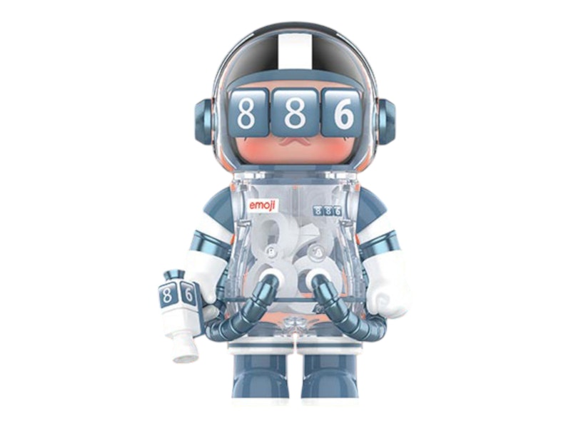 Pop Mart Mega Space Molly x emoji Series 886 100%