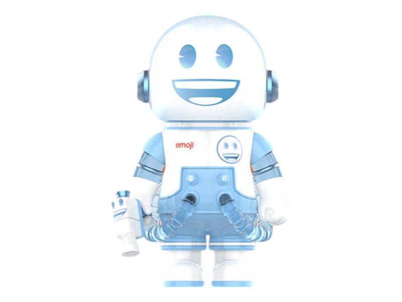 Pop Mart Mega Space Molly x emoji Series Frozen Smile 100%