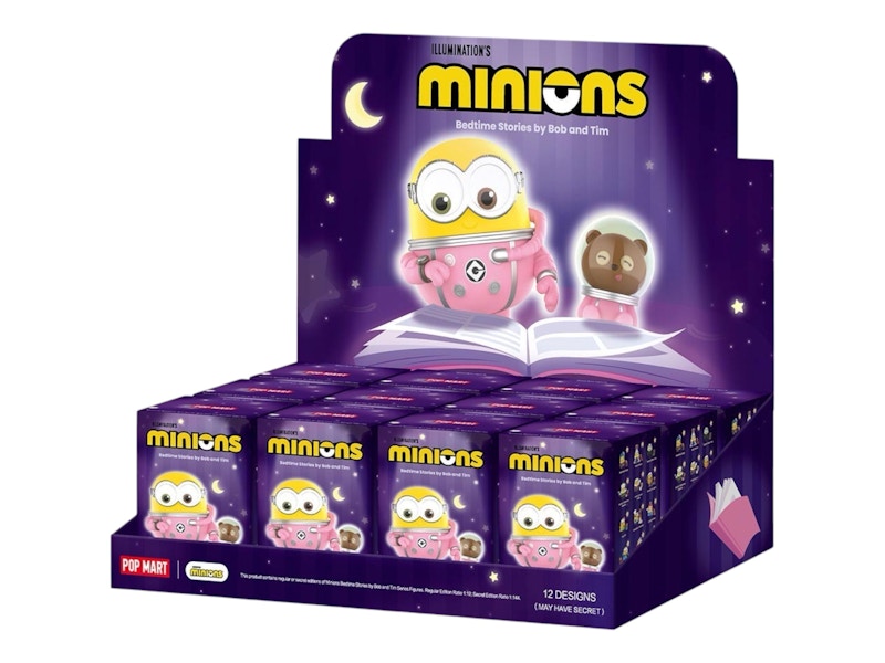 Pop Mart Minions Bedtime Stories by Bob and Tim Series Figures Sealed Case (9 Blind Box)