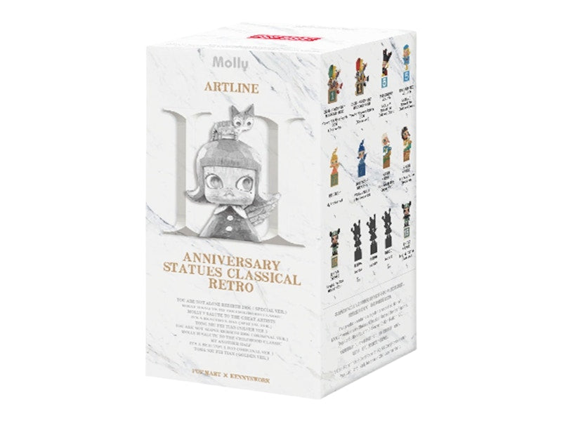Pop Mart Molly Anniversary Statues Classical Retro 2 Series Figures Single Blind Box