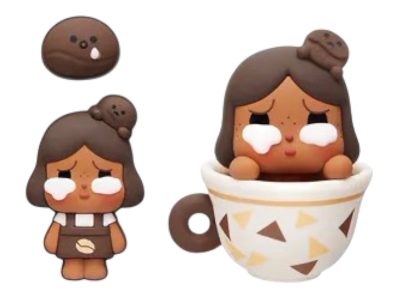 Pop Mart POP BEAN Coffee Factory Series CRYBABY Decoration Charm