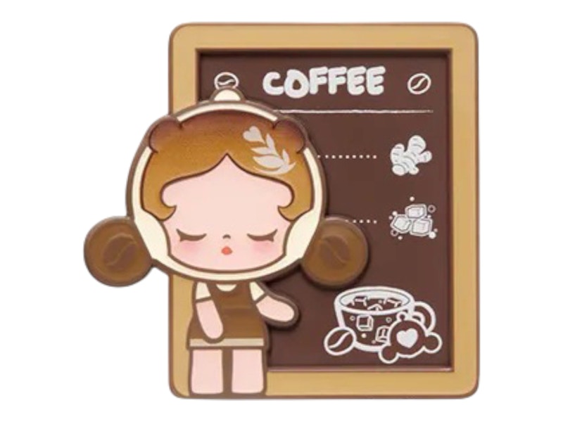 Pop Mart POP BEAN Coffee Factory Series SKULLPANDA Coffee Moment Fridge Magnet