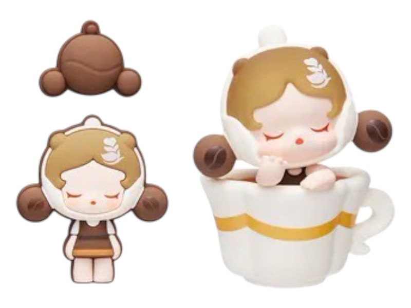 Pop Mart POP BEAN Coffee Factory Series SKULLPANDA Decoration Charm