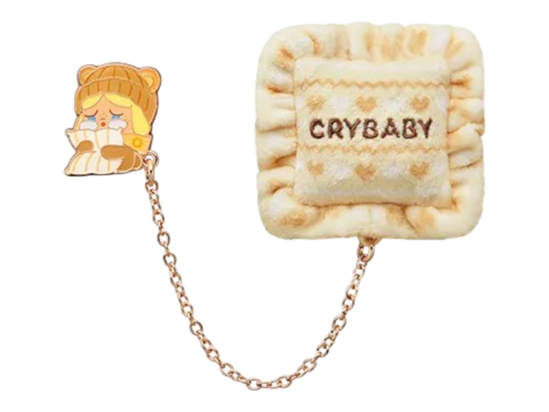 Pop Mart POP BEAN Fluffy & Cozy Series CRYBABY Fuzzy Bear Fridge Magnet