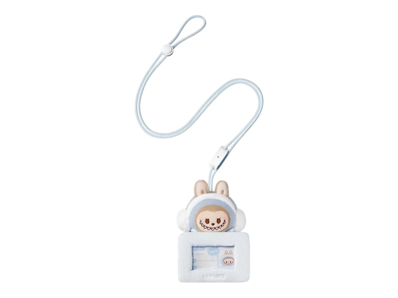 Pop Mart POP BEAN Fluffy & Cozy Series LABUBU Toasty Snow Baby Card Holder Pendant