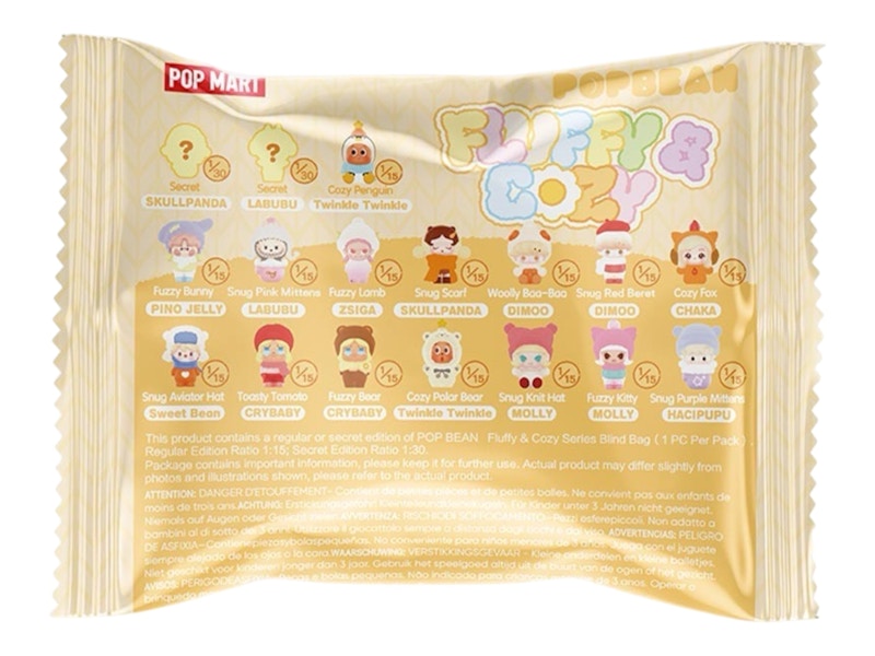 Pop Mart POP BEAN Fluffy & Cozy Series Single Blind Bag