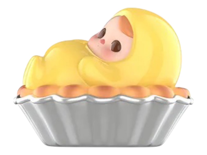 Pop Mart PUCKY Egg Beanie Series Egg Tart Figure