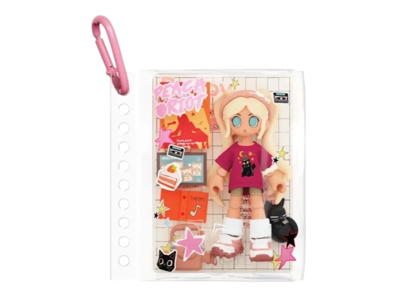 Pop Mart Peach Riot Carry The Music Series Pop Block Poppy SDCC Exclusive Pendant Red