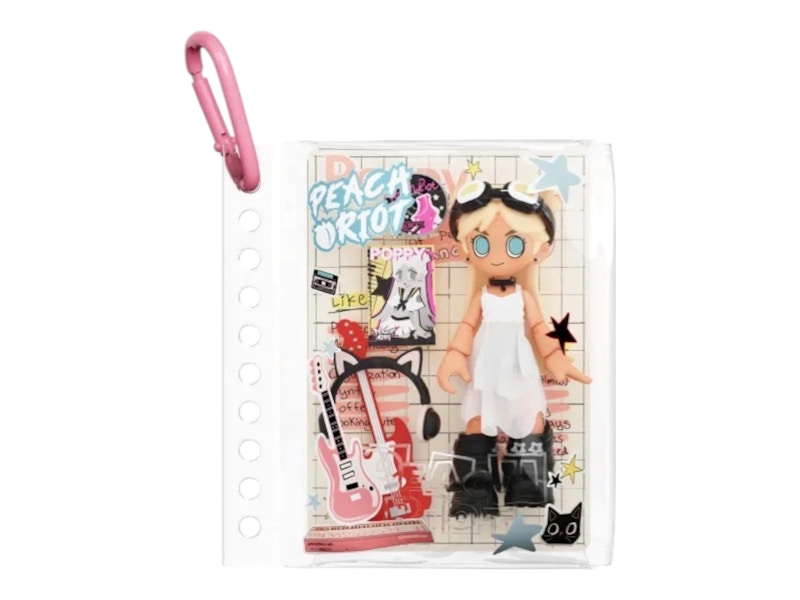 Pop Mart Peach Riot Carry The Music Series Pop Block Poppy SDCC Exclusive Pendant White