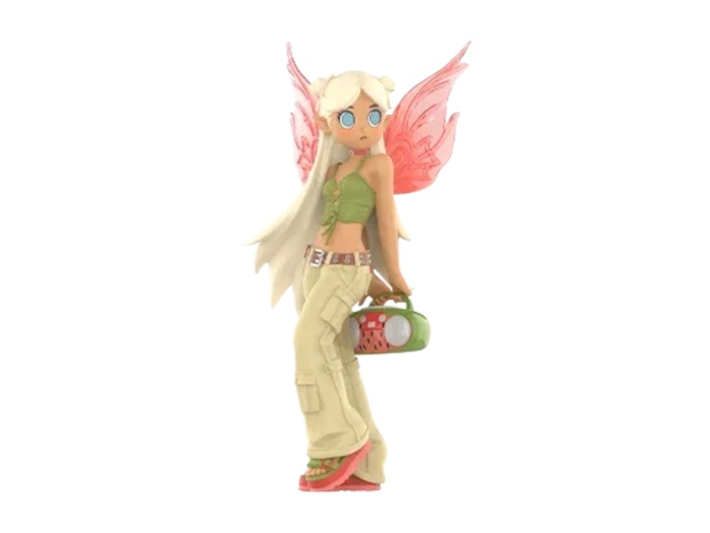 Pop Mart Peach Riot Punk Fairy Series Poppy Strawberry Secret Edition Figure