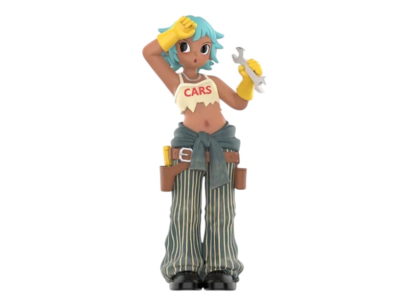 Pop Mart Peach Riot Rush Hour Series Frankie Autoshop Figure