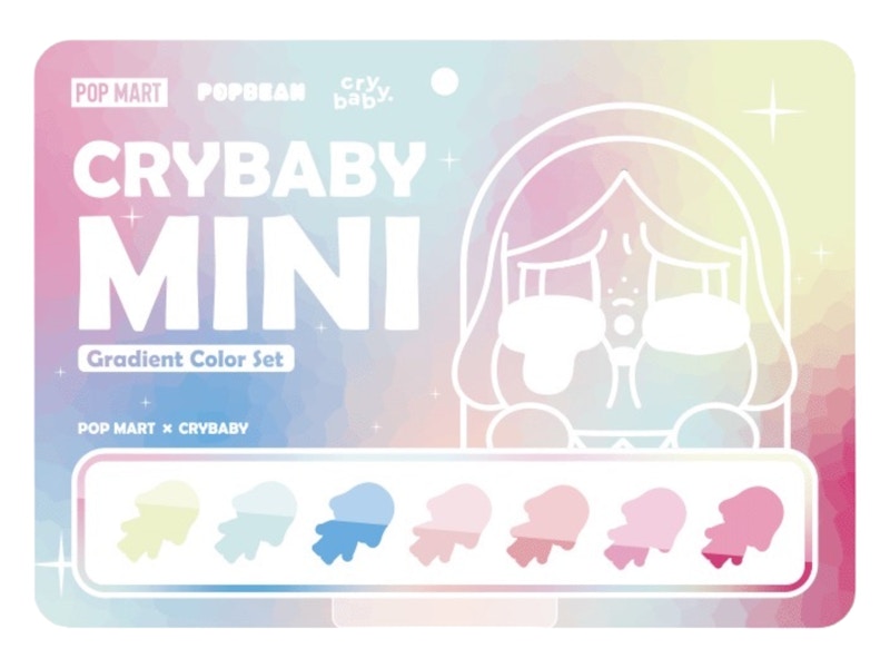 Pop Mart Pop Bean CRYBABY Mini Figure Set Gradient Color