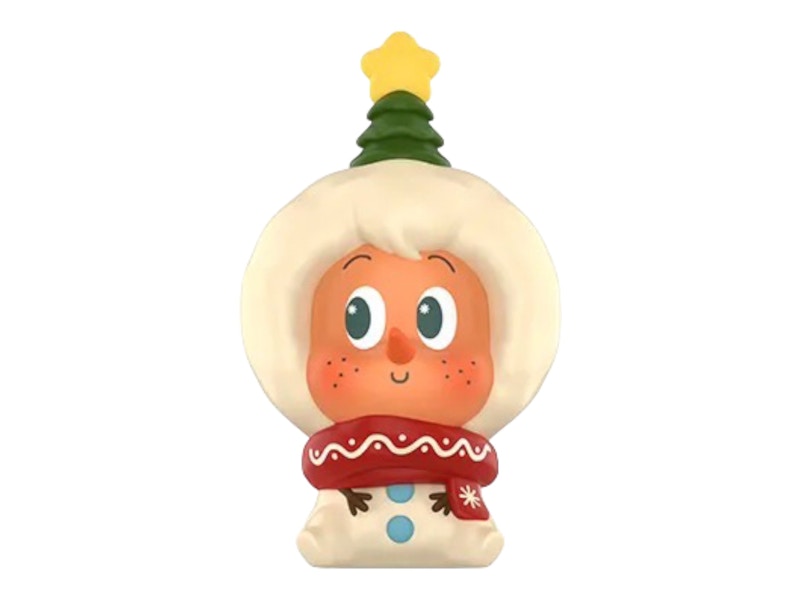 Pop Mart Pop Bean Winter Romance Series Twinkle Twinkle Make-Believe Snowman Figure