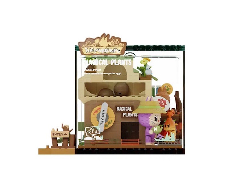 Pop Mart Pop Blocks Labubu The Monsters Forest Secret Base Series Blocks Part 2 Magical Plants P10005 Block Figure