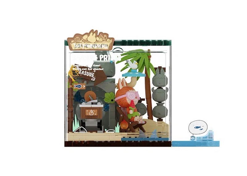 Pop Mart Pop Blocks Labubu The Monsters Forest Secret Base Series Blocks Part 2 Seaside Prizes P10008 Block Figure