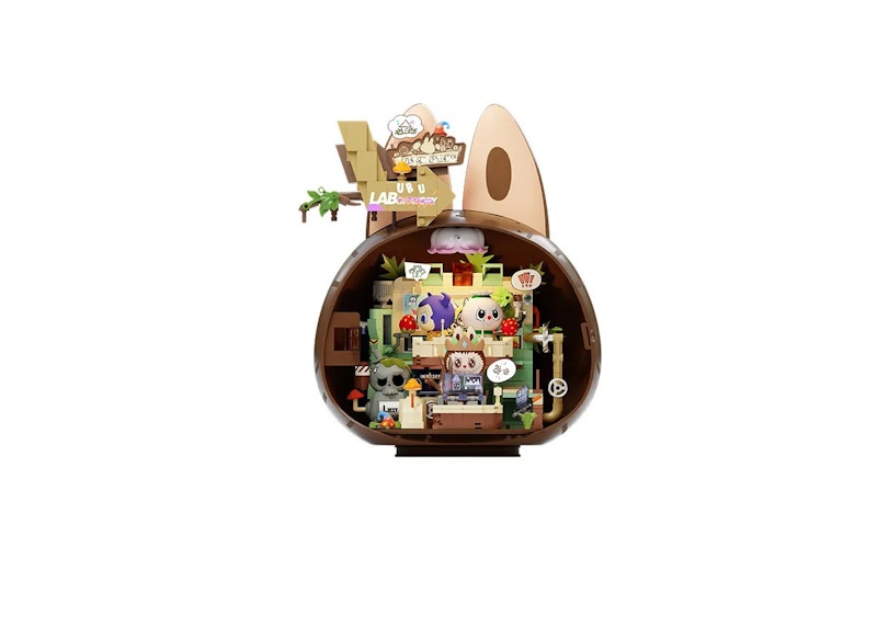 Pop Mart Pop Blocks Labubu The Monsters Forest Secret Base Series Blocks Playful Home P10000 Building Block