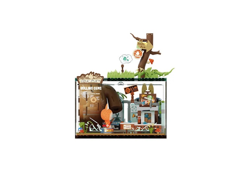 Pop Mart Pop Blocks Labubu The Monsters Forest Secret Base Series Blocks Rolling Gems P10001 Building Block