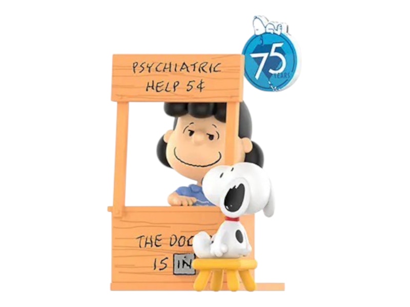 Pop Mart Peanuts 75th Anniversary Snoopy Comic Life Series Help a Friend Figure