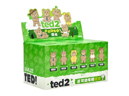 Pop Mart Pop Mart Ted2 Teddy Bear Action Plush Pendant Series Sealed Case (6 Blind Box)