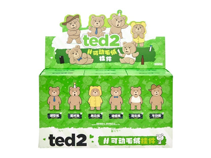 Pop Mart Pop Mart Ted2 Teddy Bear Action Plush Pendant Series Sealed Case (6 Blind Box)