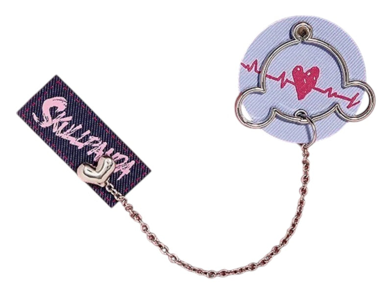 Pop Mart SKULLPANDA Cheers to Myself Series Badge Pendant Heart Rhythm Badge Pendant