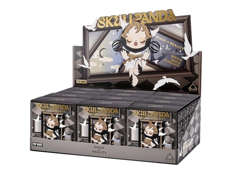 Pop Mart SKULLPANDA Image Of Reality Series Badge Sealed Case (12 Blind Box)