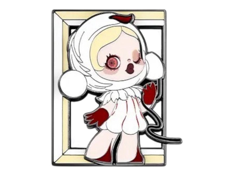 Pop Mart SKULLPANDA Image Of Reality Series The Duality (White) Badge
