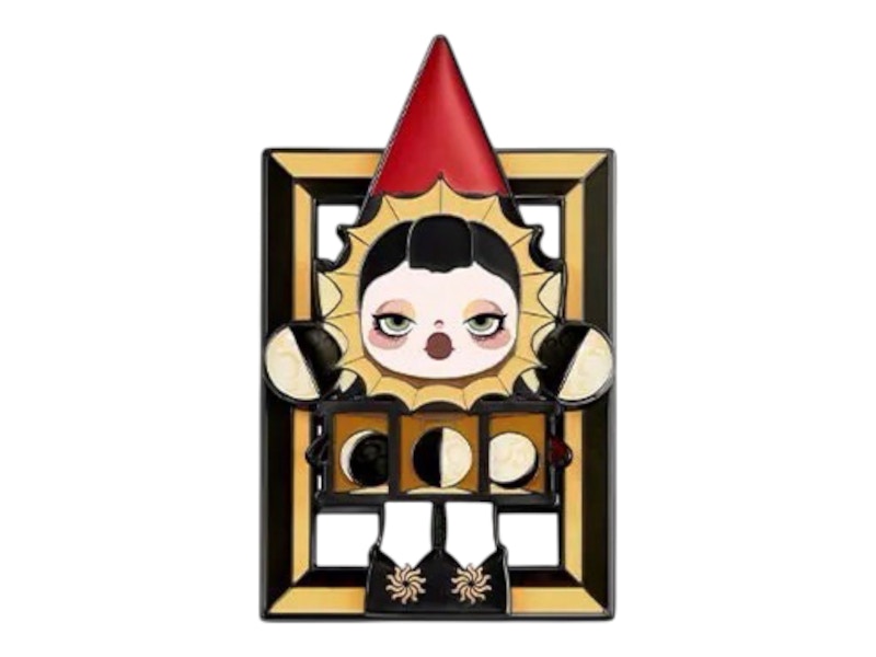 Pop Mart SKULLPANDA Image Of Reality Series The Merchant Badge