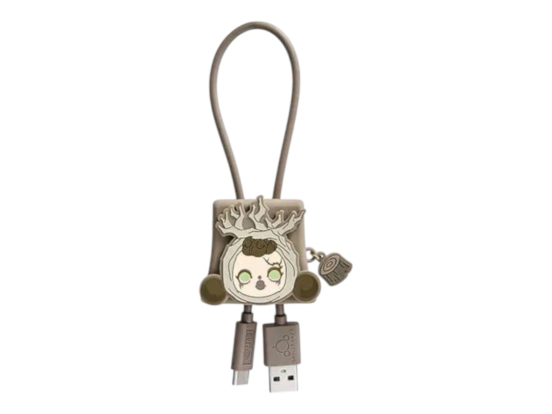 Pop Mart SKULLPANDA The Ink Plum Blossom Series Line The Root iPhone Cable