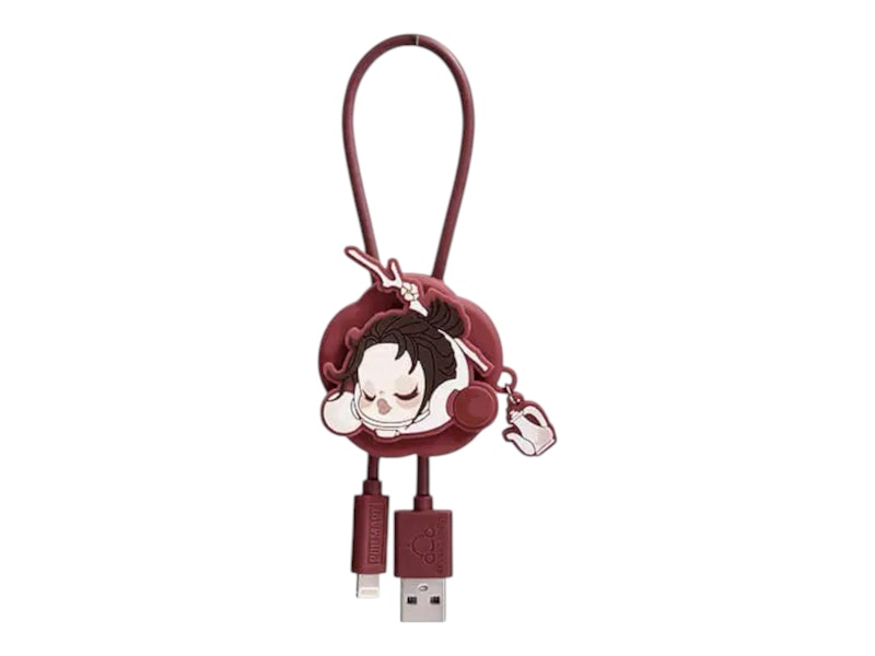 Pop Mart SKULLPANDA The Ink Plum Blossom Series Line The Scene iPhone Cable