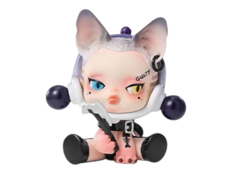 Pop Mart SKULLPANDA The Mare of Animals Series The Feline Figure