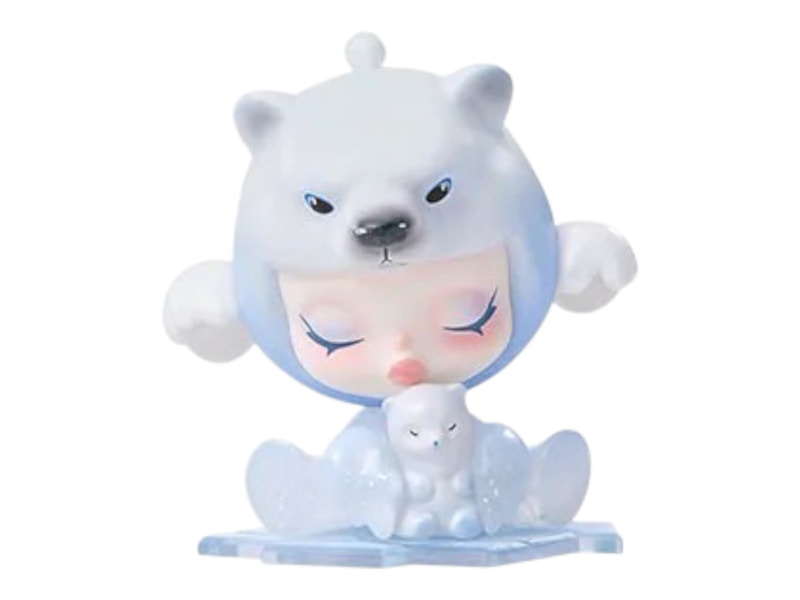 Pop Mart SKULLPANDA The Mare of Animals Series The Polar Bear Figure