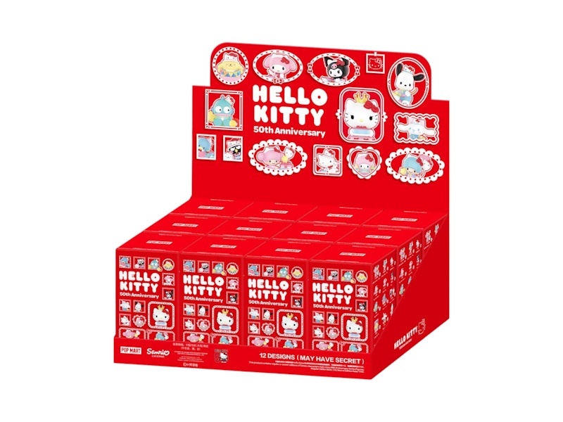 Pop Mart Sanrio Character Hello Kitty 50th Anniversary Series Figure Sealed Case (12 Blind Box)