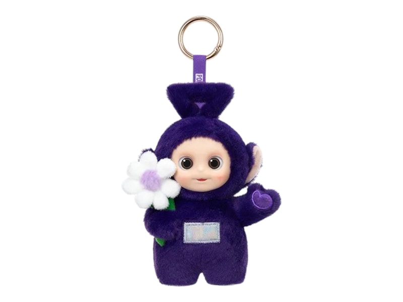 Pop Mart Teletubbies "Say Hello" Series Tinky Winky's Chill Flower Plush Figure