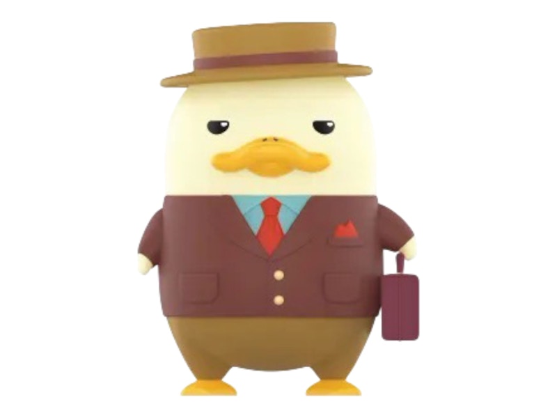Pop Mart The Grand DUCKOO Hotel Series Rich Man Figure