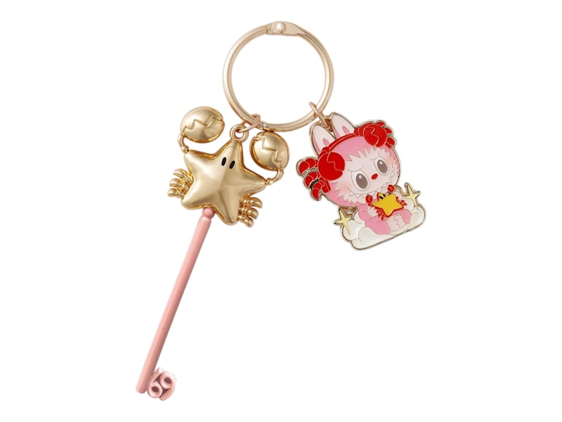 Pop Mart The Monsters Labubu Constellation Series Cancer Key Pendant