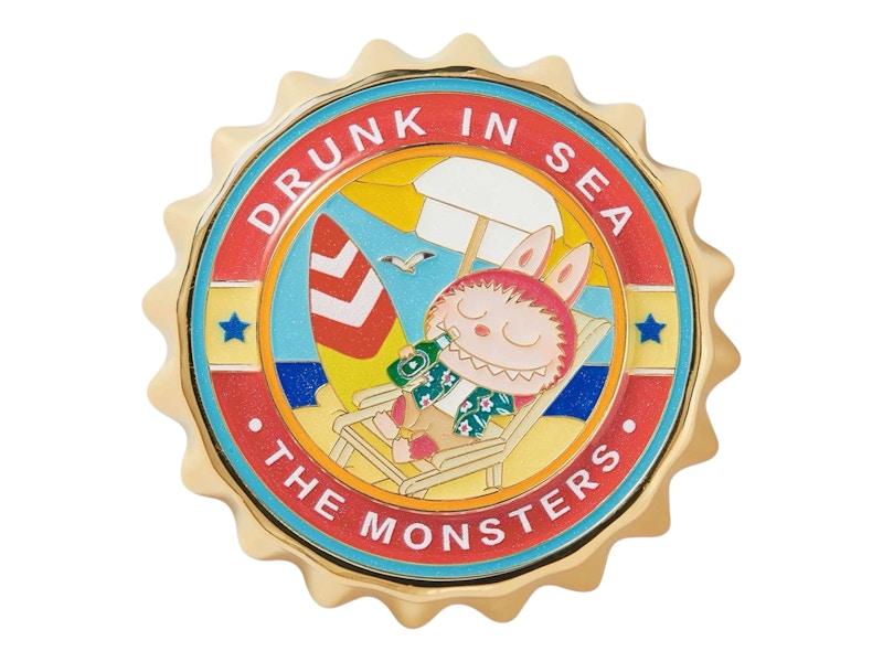 Pop Mart The Monsters Labubu Enchanted by the Seaside Series Beach Vacation Fridge Magnet