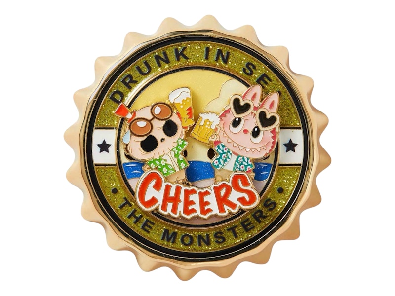 Pop Mart The Monsters Labubu Enchanted by the Seaside Series Cheers! Fridge Magnet