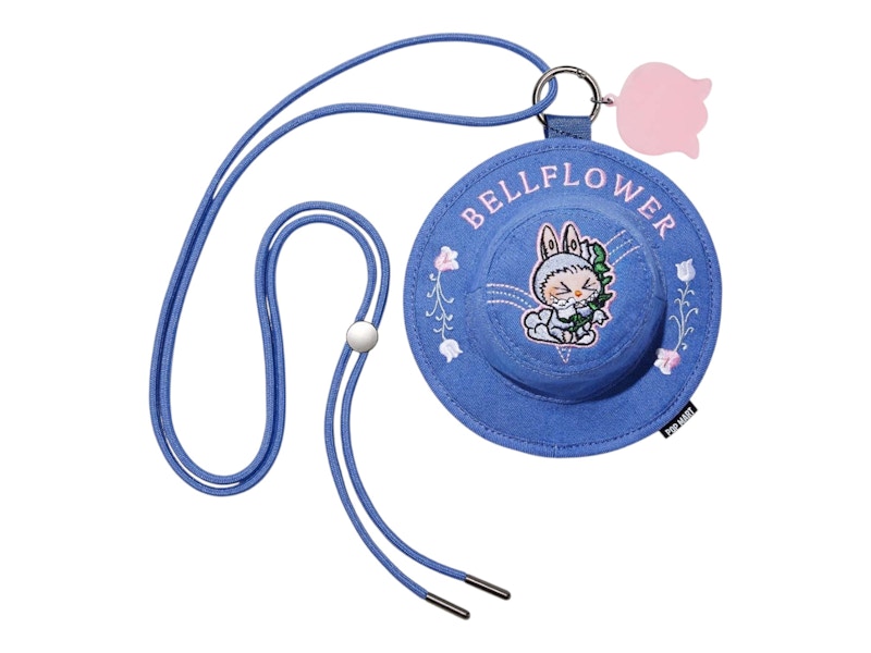 Pop Mart The Monsters Labubu Fall In Wild Series Bellflower Bucket Hat Mini Bag
