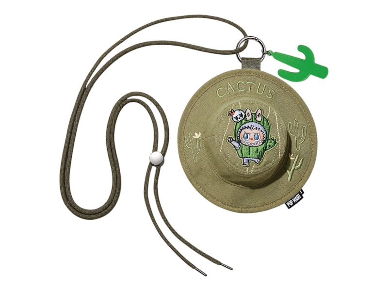 Pop Mart The Monsters Labubu Fall In Wild Series Cactus Bucket Hat Mini Bag