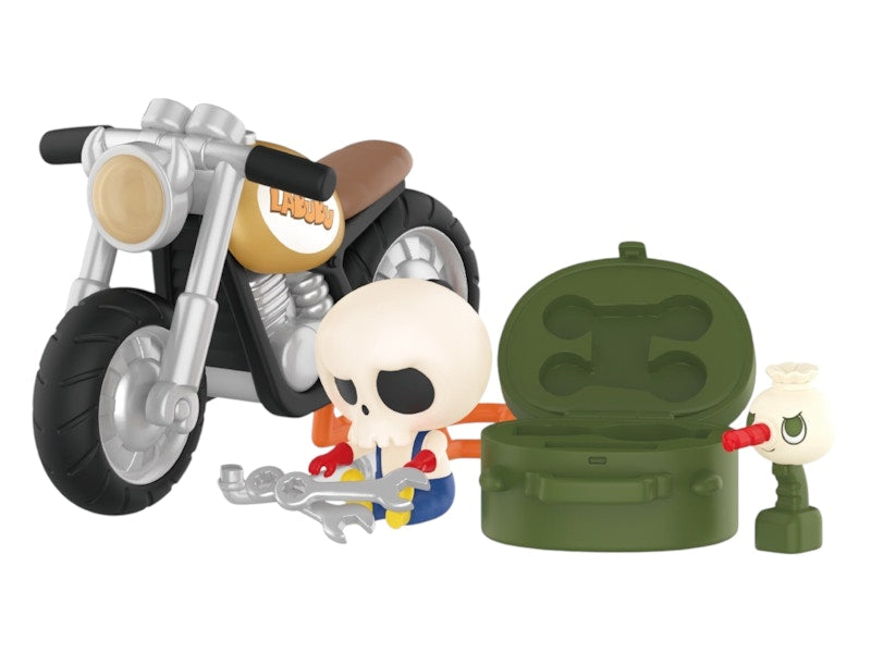 Pop Mart The Monsters Labubu Home of Elves Series Car Mechanic Figure