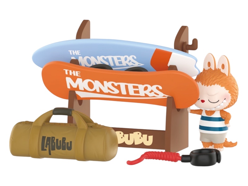 Pop Mart The Monsters Labubu Home of Elves Series Imaginary Surfing Figure