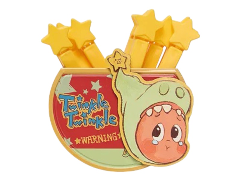Pop Mart Twinkle Twinkle Be a Little Star Series Lose a Tooth Magnetic Sealing Clip Storage Box Set