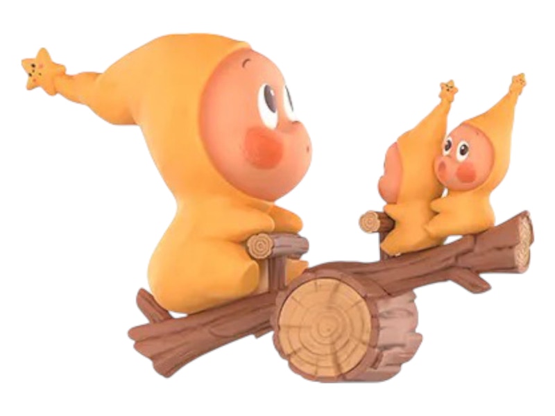 Pop Mart Twinkle Twinkle Be a Little Star Series Teeter-totter Figure