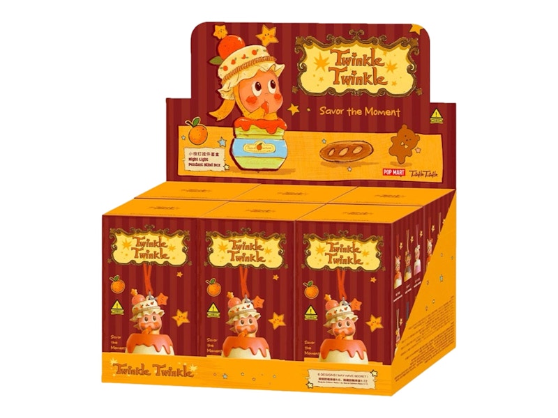 Pop Mart Twinkle Twinkle Savor the Moment Series Night Light Pendant Sealed Case (6 Blind Boxes)