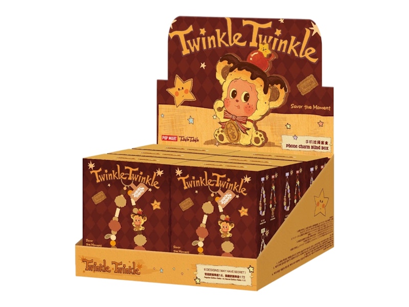 Pop Mart Twinkle Twinkle Savor the Moment Series Phone Charm Sealed Case (6 Blind Boxes)