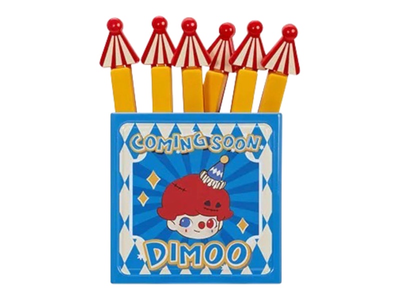 Pop Mart WHY SO SERIOUS Series Dimoo Flame Clown Magnet