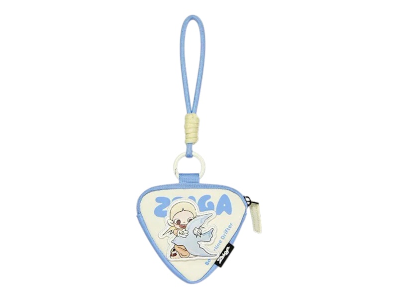 Pop Mart Zsiga Borderline Drifter Series Clutching Blue Triangular Bag Charm