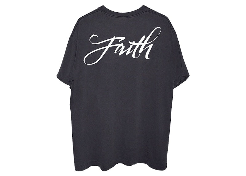 Pop Smoke Faith Vintage T-shirt Black