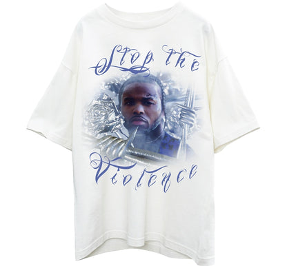 Pop Smoke Stop The Violence T-shirt White